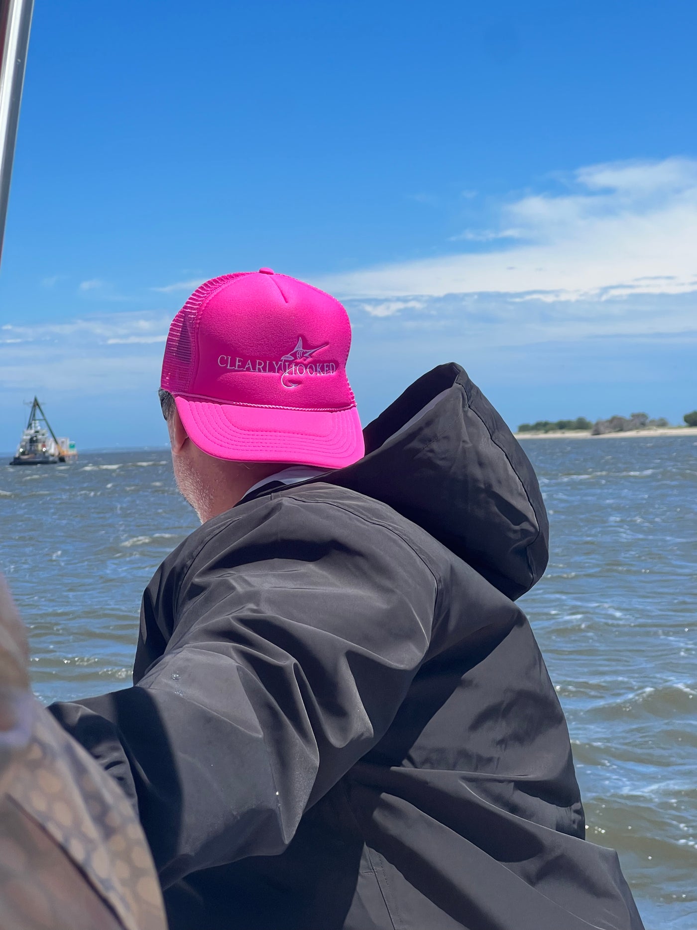 Pink Marlin Snapback Hat